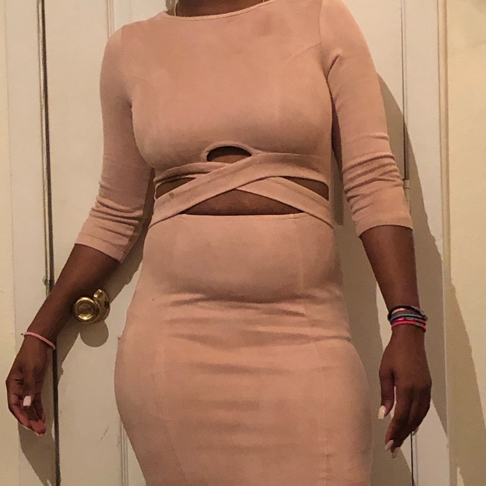Suede dress
